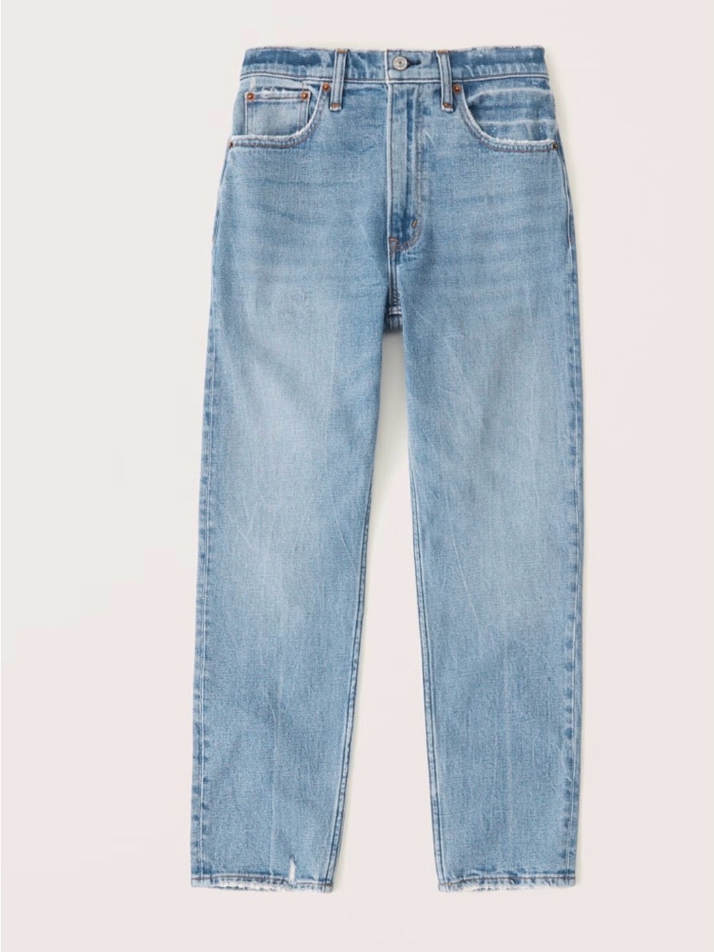 Abercrombie & Fitch  Blue High Rise 'The Mom' Jeans